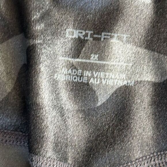 Nike Womens Dri FIT Camo Leggings Black & Gray Plus Size 2X Athletic Pants New - Picture 10 of 11